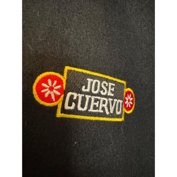Vintage Logo Visions Jose Cuervo Varsity Jacket Mens L Wool Leather Black Multic - Picture 4 of 5